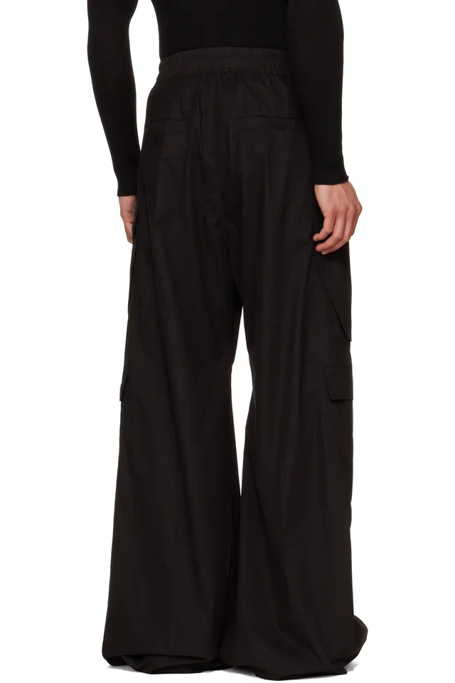 Rick Owens Black Cargobelas Cargo Pants, photo 3 of 4 from SSENSE