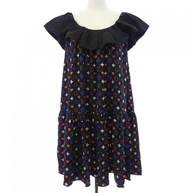 Louis Vuitton Dress Black in Black Silk from The Reluxe