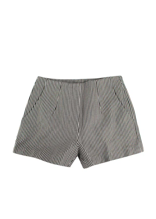 Fendi Houndstooth Check Shorts in Wool from HEWI