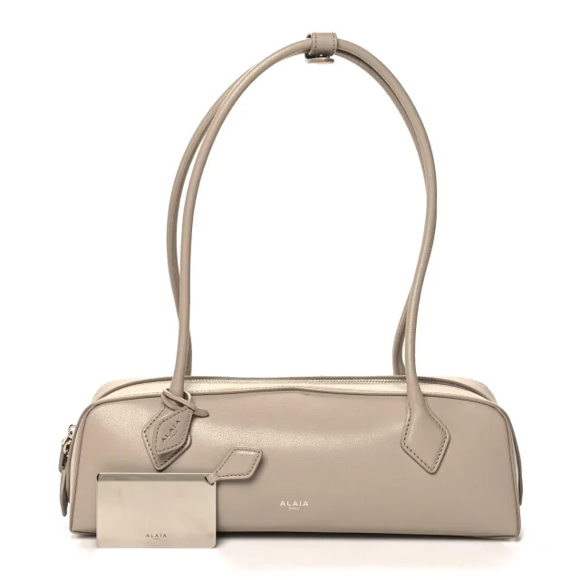 Alaïa Shiny Goatskin Medium Le Teckel Bag Grege in Goatskin from FASHIONPHILE, photo 2 of 12