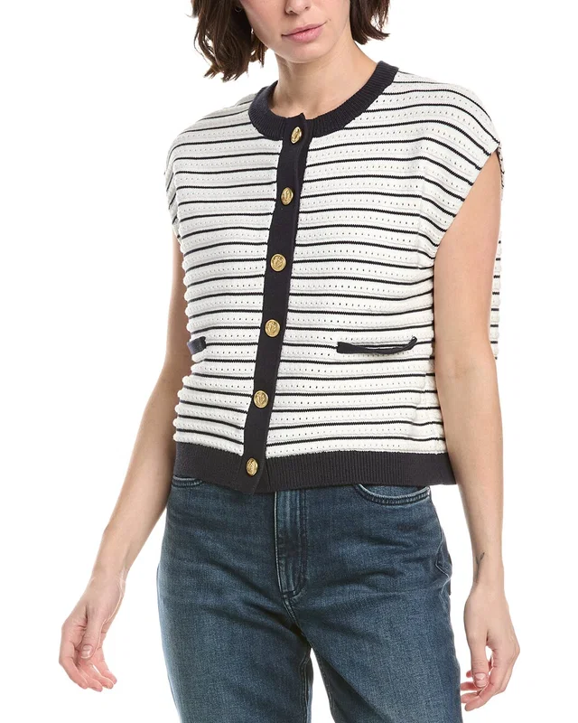 rag & bone Evelyn Stripe Vest, image 1 of 1 from Gilt