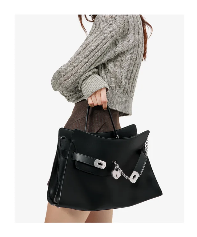 Alexander McQueen Women's Locke Bag in Black, photo 4 of 6 from SENSER