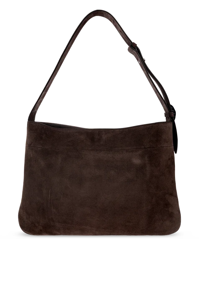 Valentino Logo Suede Shoulder Bag, photo 3 of 6 from SENSER