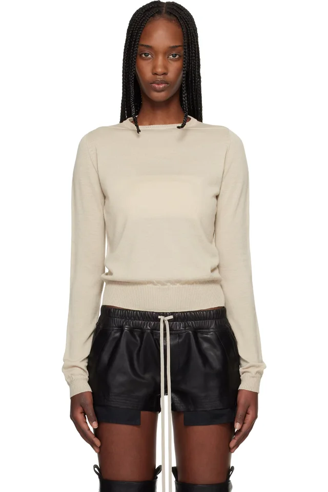 Rick Owens Off-White Temple Biker Level Sweater from SSENSE, photo 1 of 1