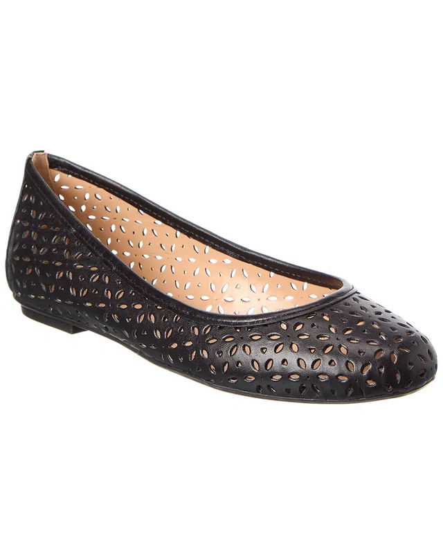 French Sole Leyla Laser Cut Leather Flat, image 1 of 1 from Gilt