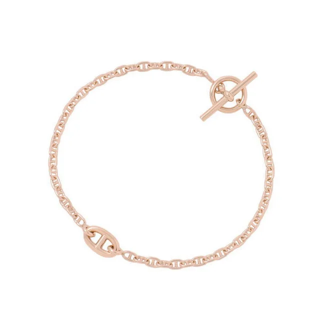 Hermès New Farandole Bracelet Size SH/TPM 18K Pink Gold in Pink from GALLERY RARE