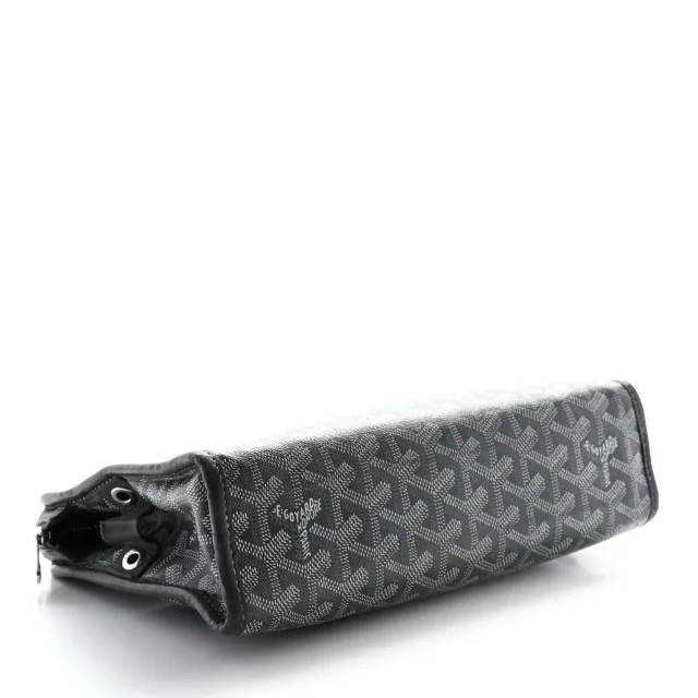 Goyard Goyardine Jouvence MM Toiletry Pouch Grey in Grey Coated canvas from FASHIONPHILE, photo 4 of 12