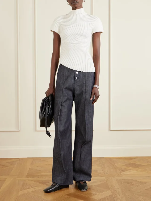 CECILIE BAHNSEN CBcarmela high-rise wide-leg jeans in Blue, photo 2 of 2 from NET-A-PORTER (Canada)