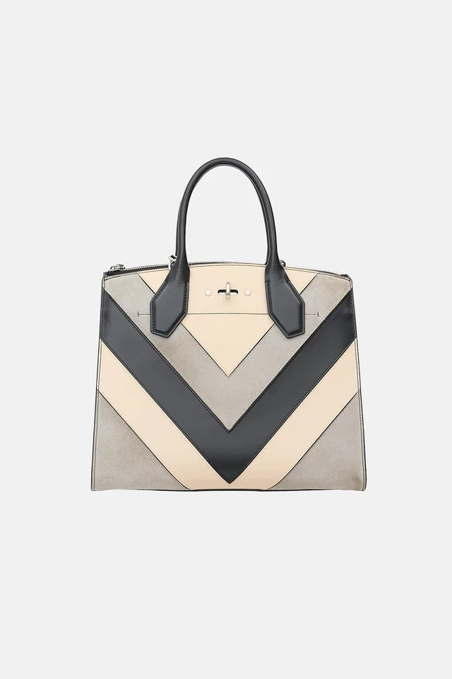 Louis Vuitton 2018 Leather & Suede City Steamer Bag in Suede from VSP Consignment
