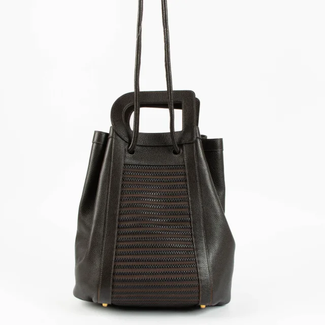 Delvaux Toile de Cuir Caraïbes Bag in Brown from Labellov, photo 3 of 4