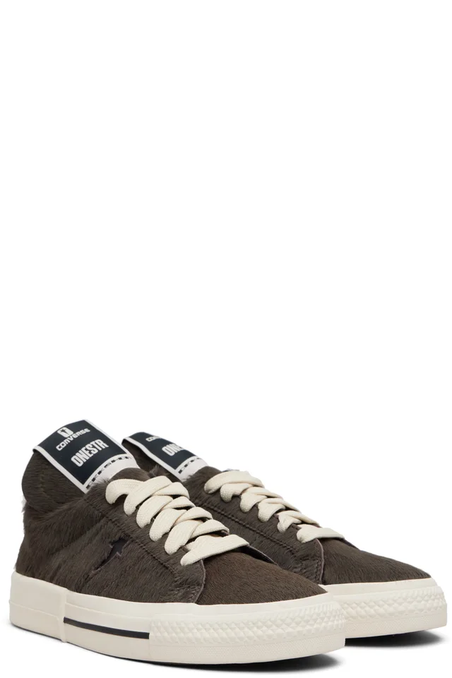 Rick Owens DRKSHDW Gray Converse Edition Onestr Sneakers, photo 4 of 5 from SSENSE