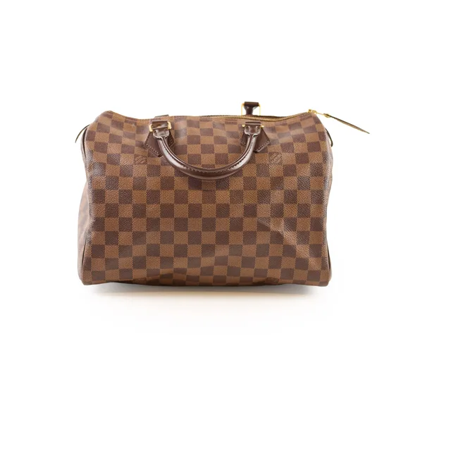 Louis Vuitton Speedy 30 Damier Ebene in Brown Canvas from The Purse Affair