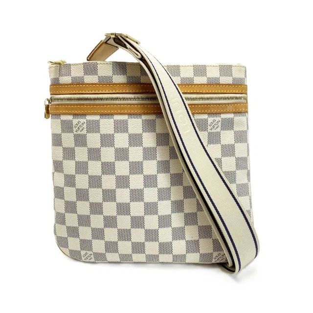 Louis Vuitton Bag Crossbody Damier Azur in Canvas from The Reluxe