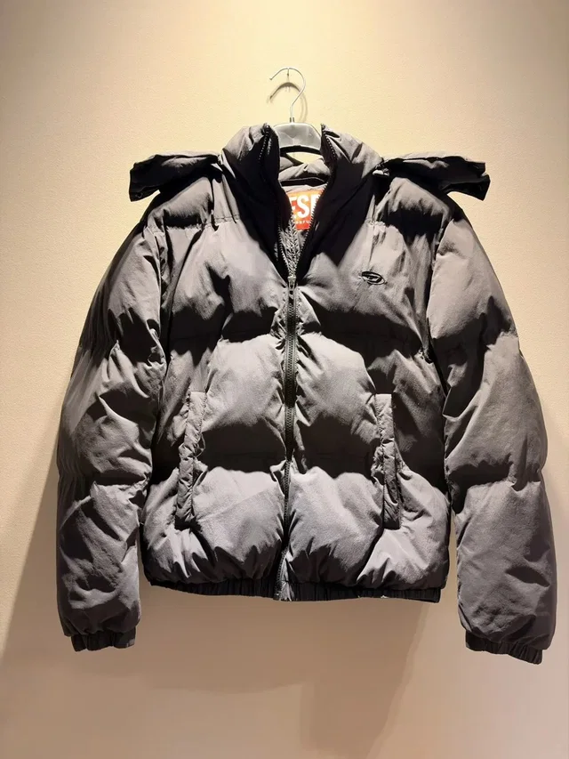Diesel Dark Grey Puffer in gray from Grailed