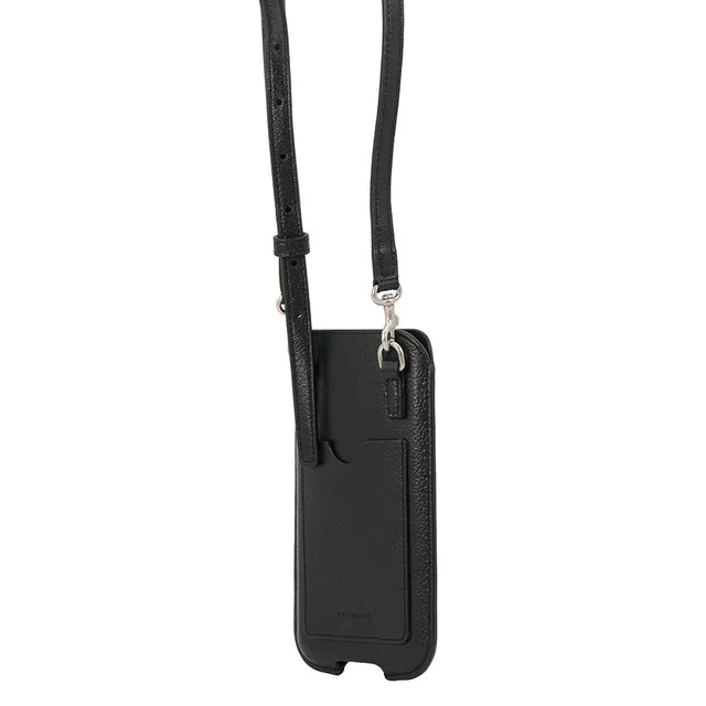 Balenciaga Phone Shoulder Black718495 Leather in Leather from GALLERY RARE, photo 2 of 3