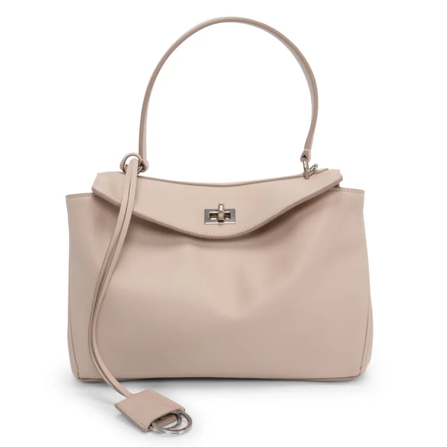 Balenciaga Smooth Calfskin Small Rodeo Bag in Almond Calfskin from Blue Spinach