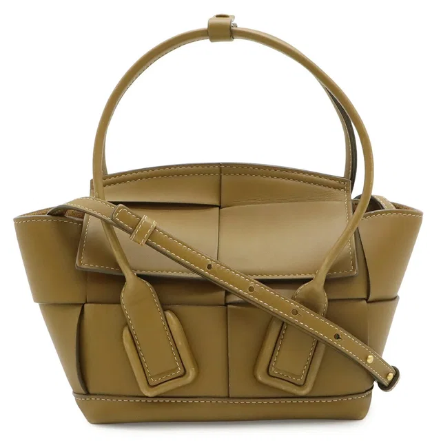 Bottega Veneta Mini The Arco Leather 2way Bag in Leather from LuxUness