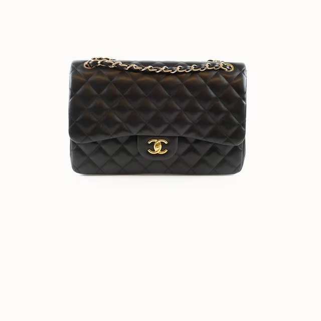 Chanel Jumbo Classic Double Flap Lambskin Black - 19 Series in Black Lambskin from The Purse Affair