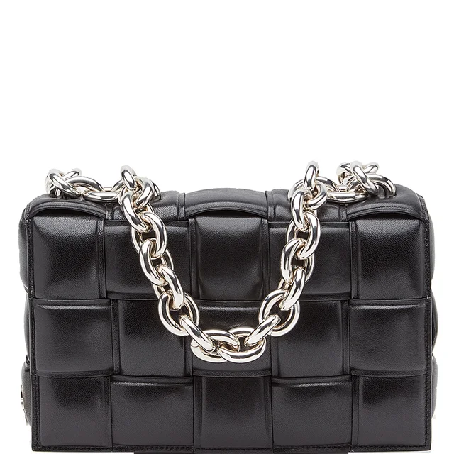 Bottega Veneta Padded Cassette Chain, Black/Silver from Cultstatus, photo 1 of 1