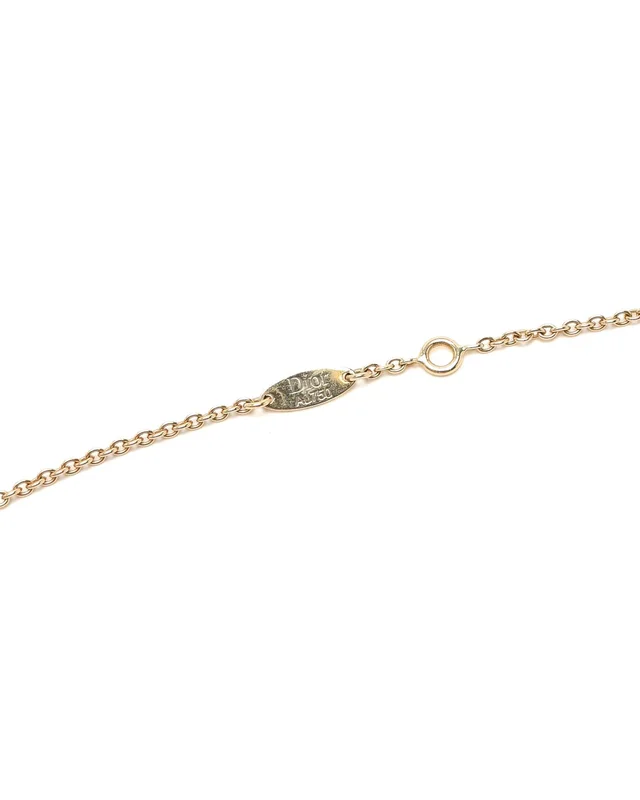 Dior Rose Celeste 18kt Gold Necklace in Pink from A Retro Tale, photo 7 of 7
