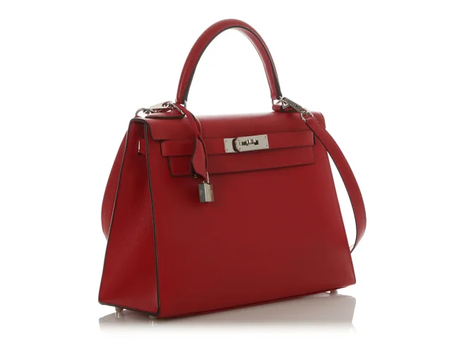 Hermès Rouge Casaque Epsom Kelly 28 in Red Epsom leather from Ann's Fabulous Finds, photo 5 of 11