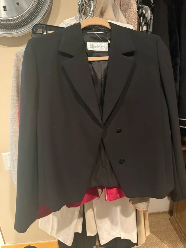 Max Mara Women's Tailored Blazer in black from Poshmark