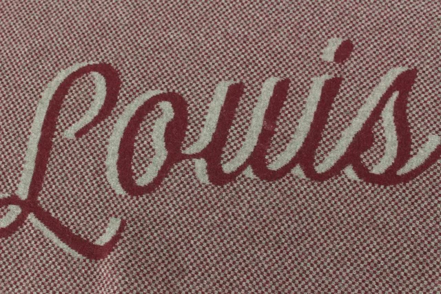 Louis Vuitton Handwriting Burgundy Scarf in Burgundy from Bagriculture