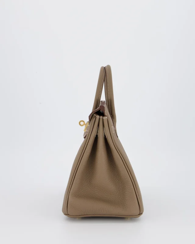 Hermès Birkin 25 Retourne Bag in Taupe Togo leather from Sellier, photo 9 of 22