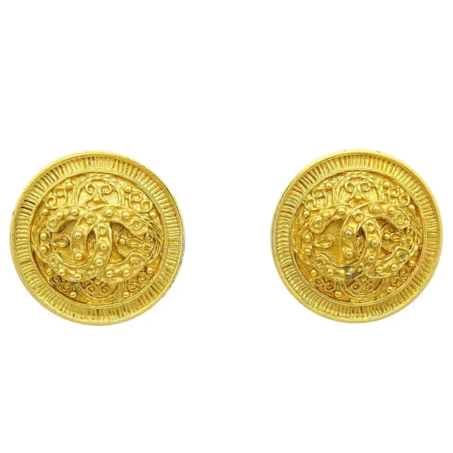 Chanel 1994 Filigree Earrings Clip-On Large from AMORE Vintage Tokyo