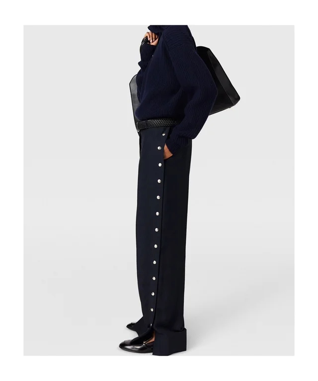 Stella McCartney button-embellished wide-leg trousers, photo 3 of 4 from SENSER