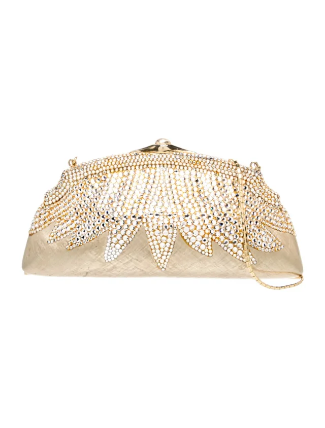 Judith Leiber Metal Minaudière in gold Leather from The RealReal