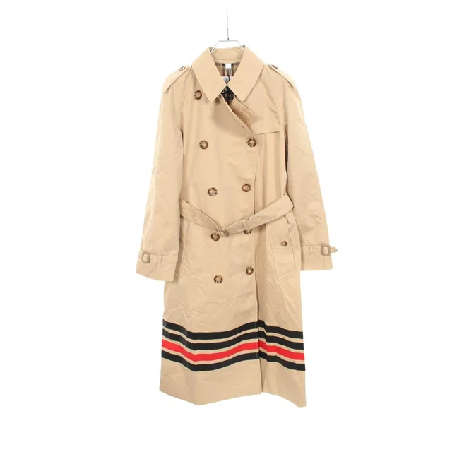 Burberry Stripe Trench Coat in Leather from LuxUness
