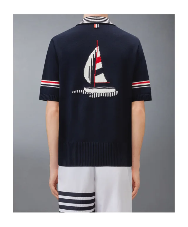 Thom Browne RWB Armband sailboat polo shirt, photo 4 of 6 from SENSER