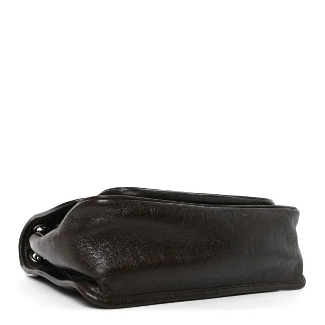 Saint Laurent Crinkled Calfskin Matelasse Monogram Medium Niki Chain Satchel Moka in Calfskin from FASHIONPHILE, photo 4 of 10