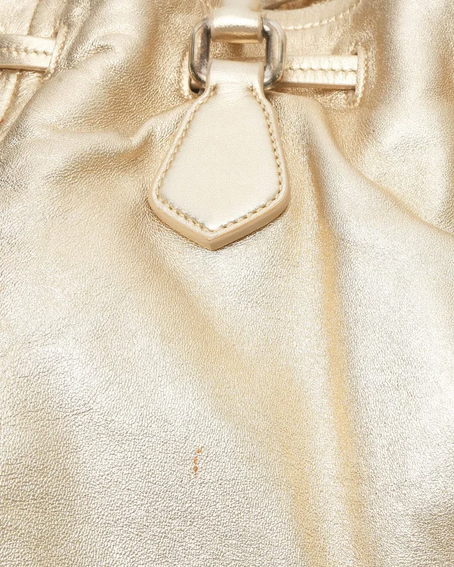 Prada Drawstring Tassel Metallic Tote Bag in Leather from A Retro Tale, photo 6 of 9