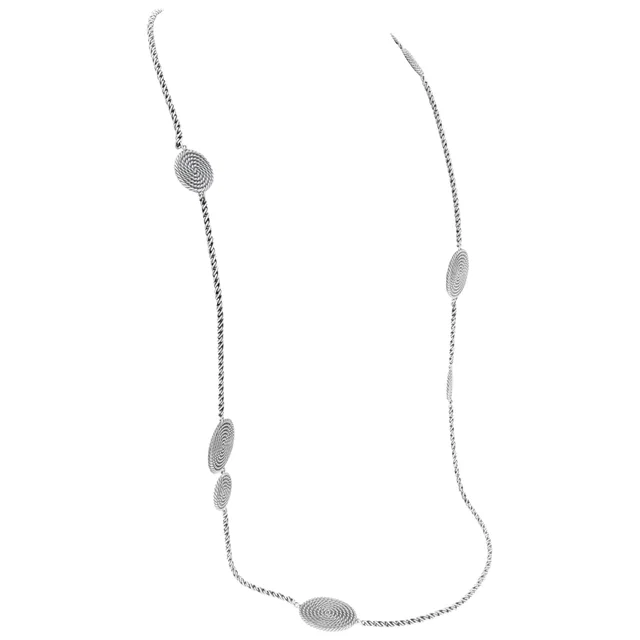 David Yurman coil station necklace in Silver Sterling Silver from Gray And Sons