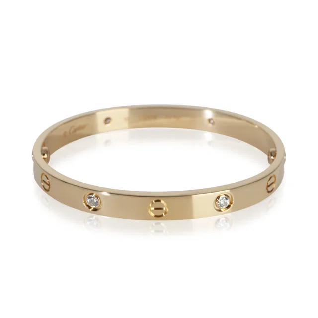Cartier Yellow Gold Diamond Love Bracelet 18k in Yellow from HEWI