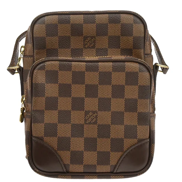 Louis Vuitton 2007 Brown Damier Amazon Crossbody Shoulder Bag N48074 in Brown Canvas from AMORE Vintage Tokyo