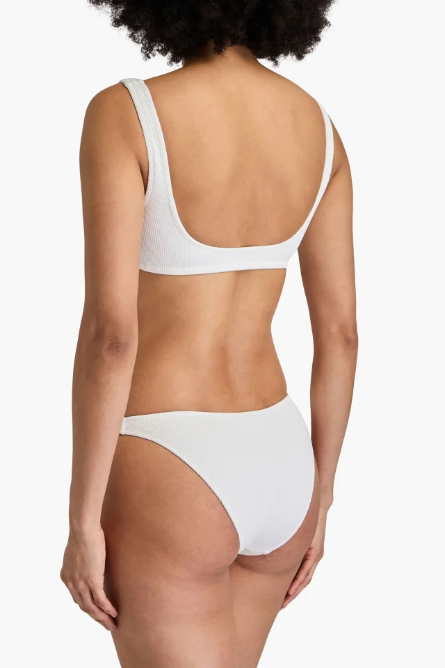 Melissa Odabash Ponza Stretch-Seersucker Bikini Briefs, photo 3 of 4 from THE OUTNET