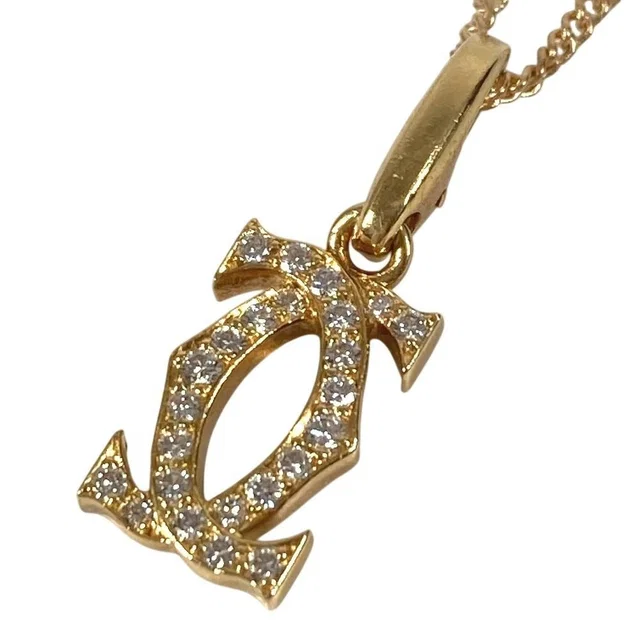 Cartier Charm Diamond 2C Logo Gold in Gold from The Reluxe