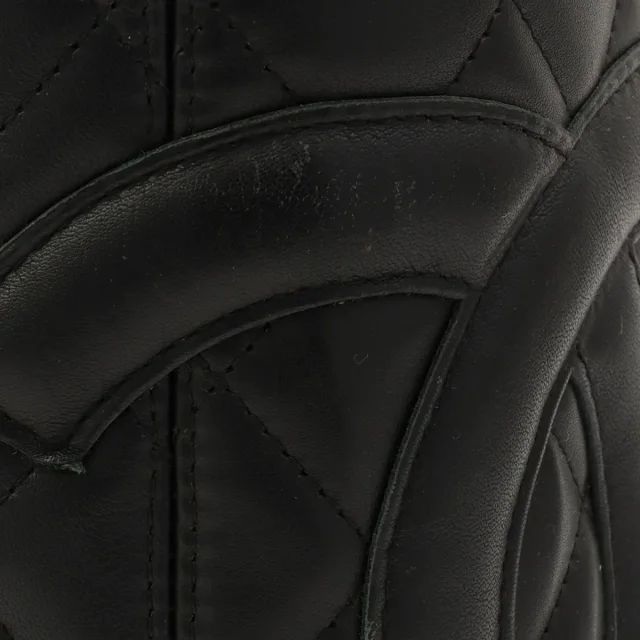Chanel Cambon Tote Bag S, Black, circa 2003 in Black Calfskin from VINTAGE QOO TOKYO, photo 11 of 11