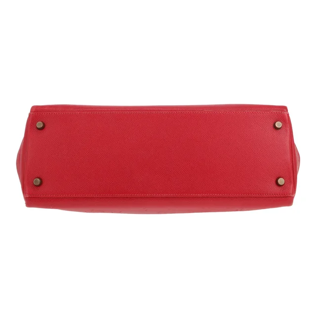 Hermès Kelly 35 cm handbag in Red Leather from Collector Square, photo 3 of 6