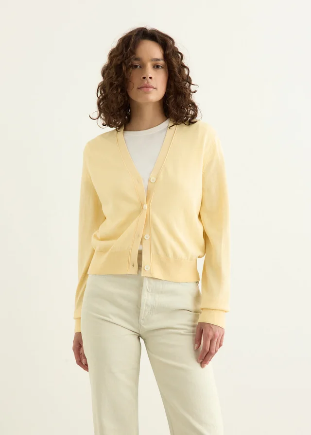A.P.C. Cotton Cardigan in Yellow from Incu, photo 1 of 1