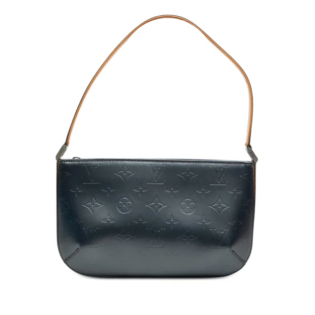 Blue Louis Vuitton Monogram Mat Fowler Shoulder Bag in Blue Leather from Designer Revival