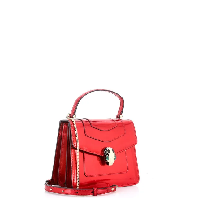 Bvlgari Small Serpenti Top Handle Bag Patent in red Patent leather from Poshmark, photo 2 of 7