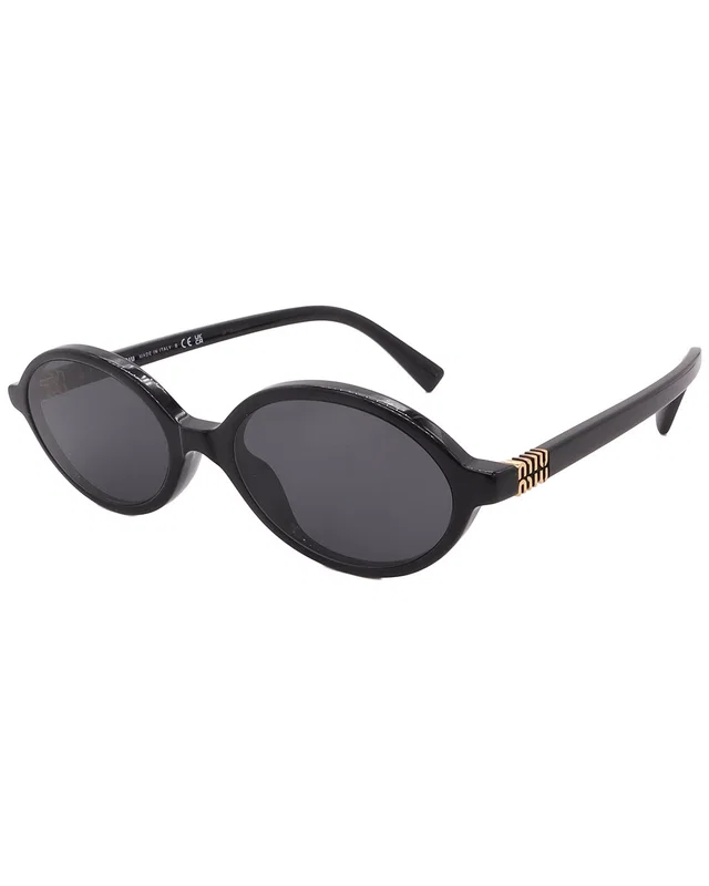 Miu Miu Women's MU04ZS 50mm Sunglasses in Black, image 1 of 1 from Gilt