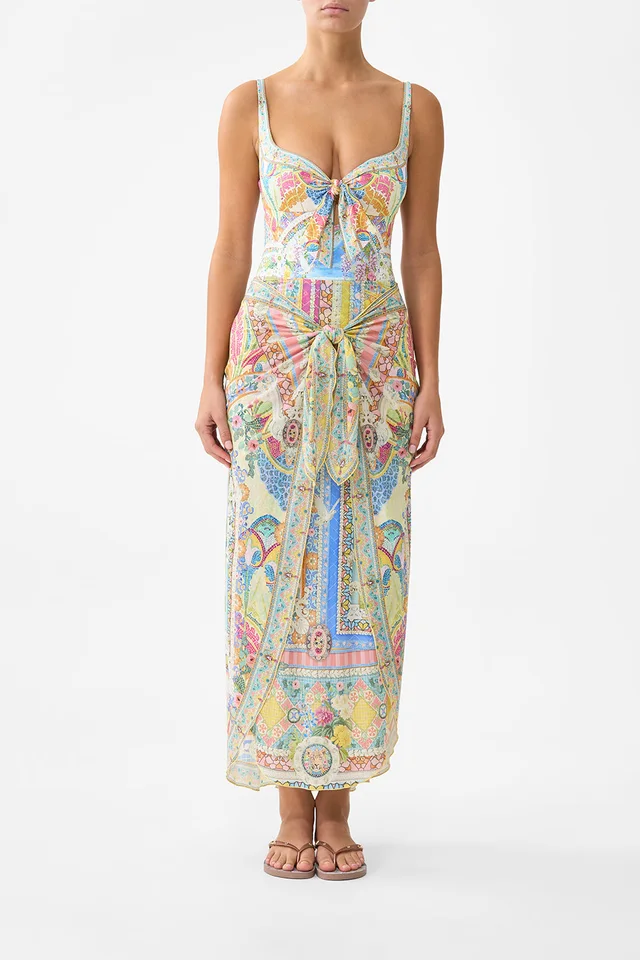 Camilla eBoutique LAYERED LONG SARONG SKIRT WITH TIE FRONT NAVÀS NOUVEAU from CAMILLA, photo 1 of 1