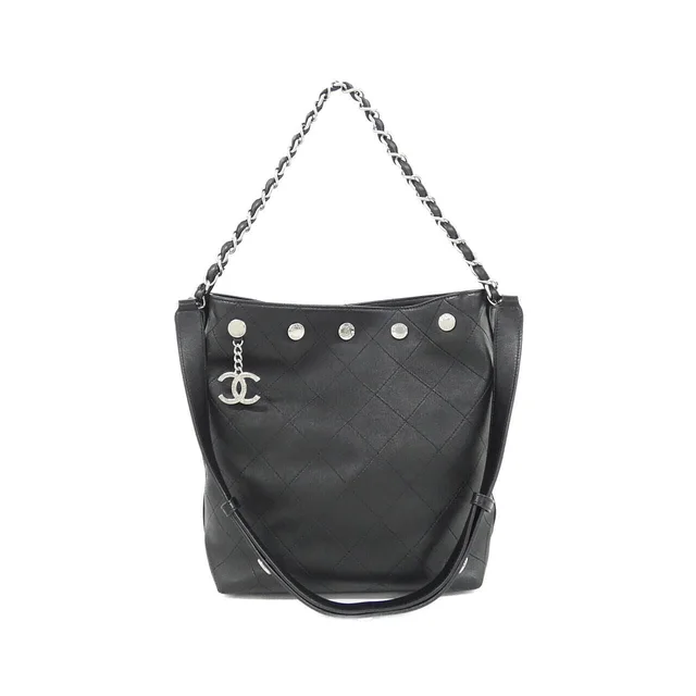 Chanel Shoulder Bag Black in Black Lambskin from The Reluxe