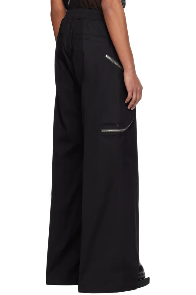 Rick Owens Black Temple Heizer Belas Cargo Pants, photo 3 of 4 from SSENSE