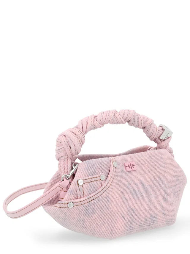 GANNI Bou Mini Bag — Pink Organic Cotton in Pink from HEWI